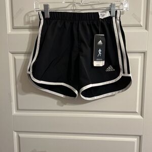 Adidas Women's Marathon 20‎ Shorts 3" Inseam Size 2XS 4 Black & White NWT